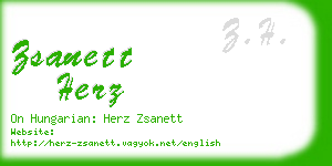 zsanett herz business card